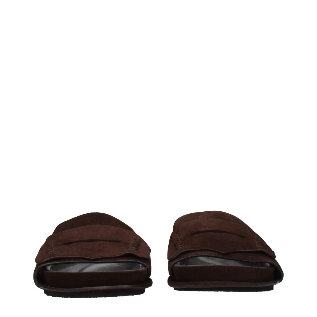 Jacquemus Sample Sale | Jacquemus Brown Leather Slippers - | Designer outlet