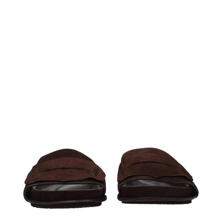 Jacquemus Sample Sale | Jacquemus Brown Leather Slippers - | Designer outlet