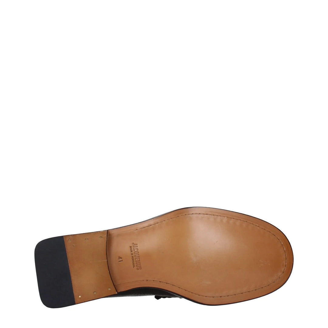 Jacquemus Sample Sale | Jacquemus Brown Leather Slip-On Loafers - | Designer outlet
