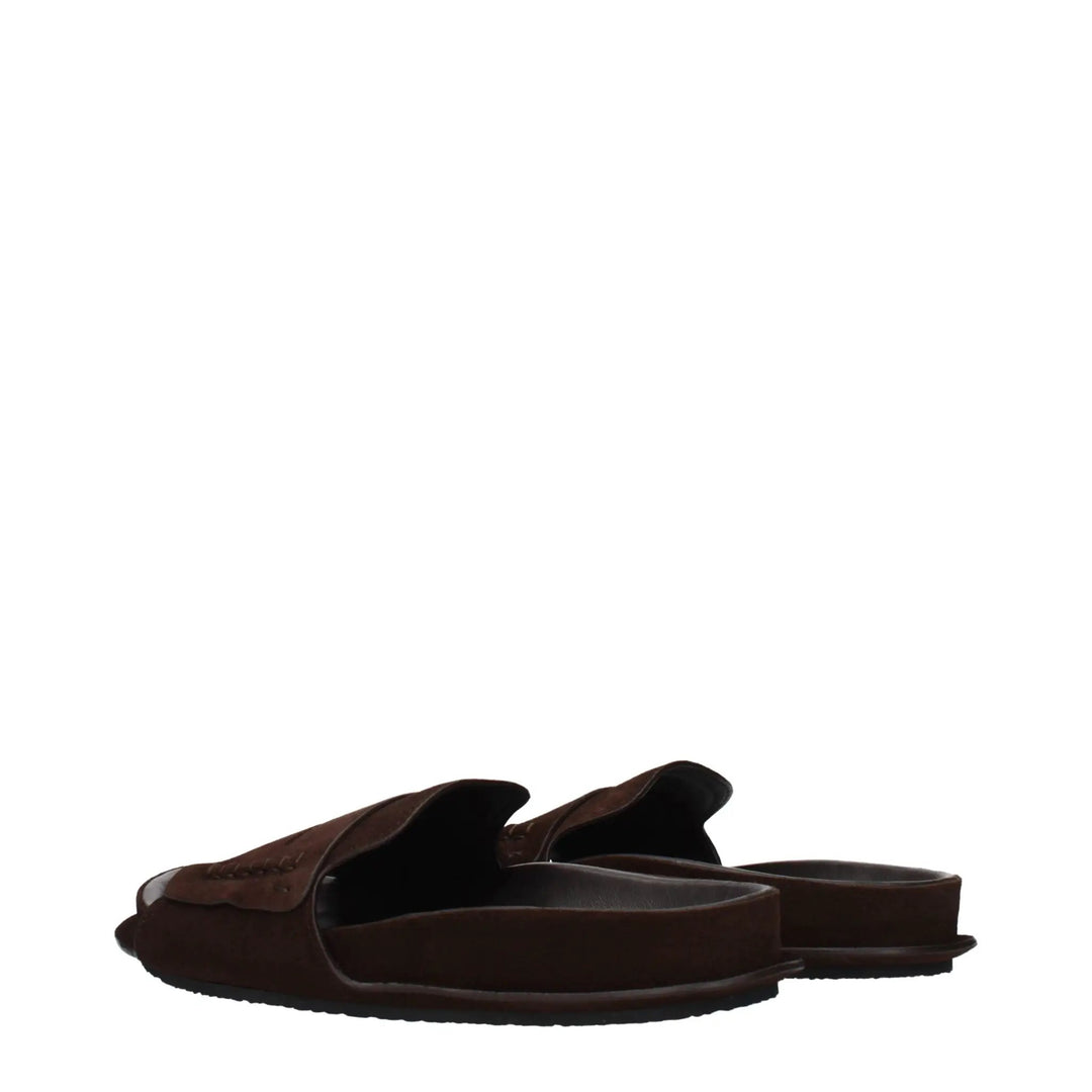 Jacquemus Sample Sale | Jacquemus Brown Leather Slippers - | Designer outlet
