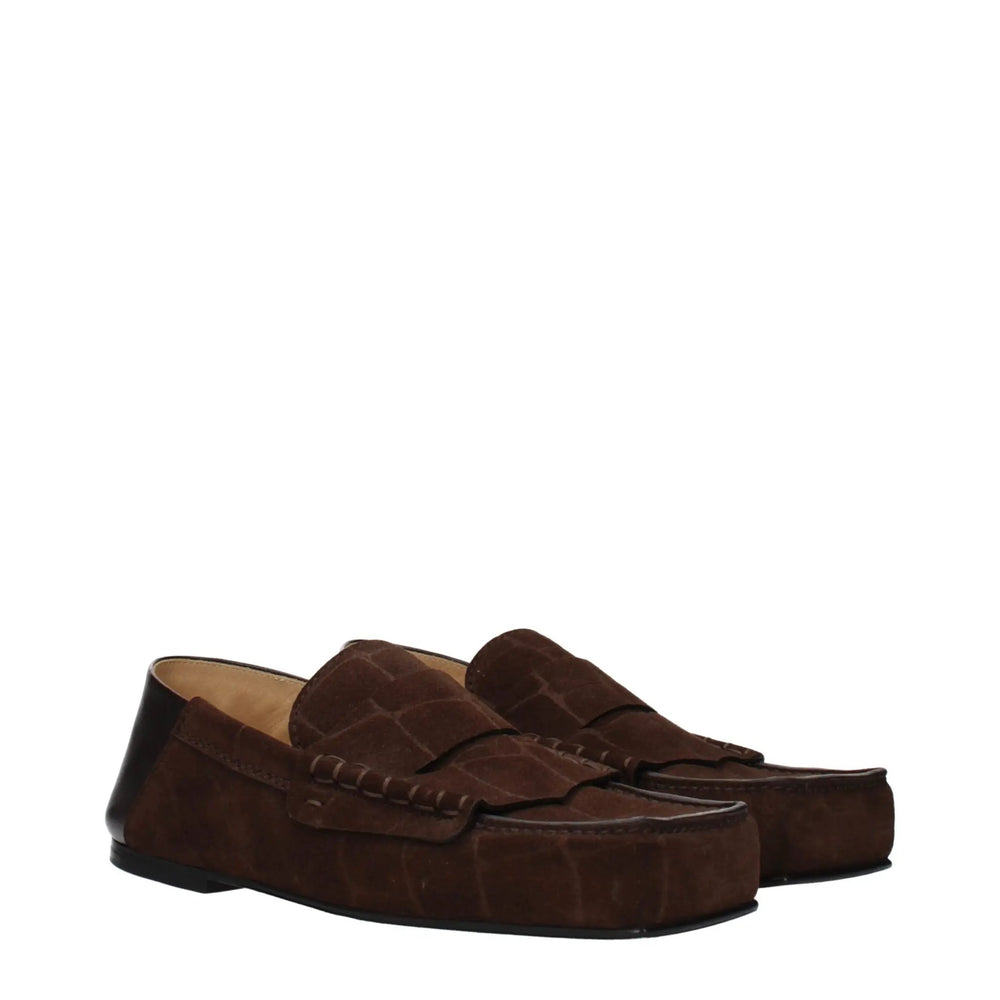 Jacquemus Sample Sale | Jacquemus Brown Leather Slip-On Loafers - | Designer outlet