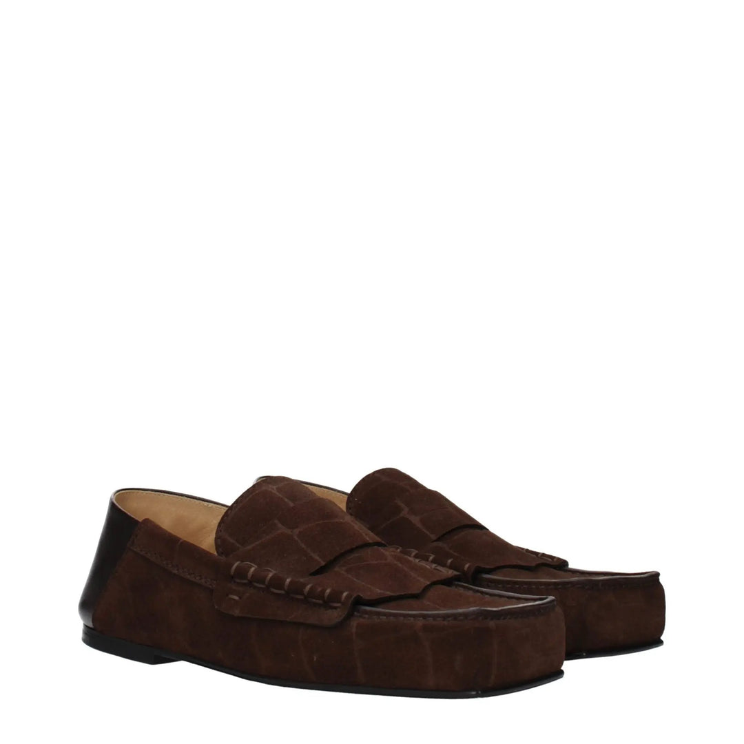 Jacquemus Sample Sale | Jacquemus Brown Leather Slip-On Loafers - | Designer outlet
