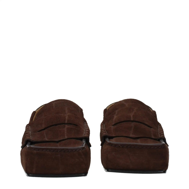 Jacquemus Sample Sale | Jacquemus Brown Leather Slip-On Loafers - | Designer outlet