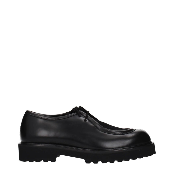 Max Mara Sample Sale | Max Mara Black Leather Oxfords And Derbies - | Designer outlet
