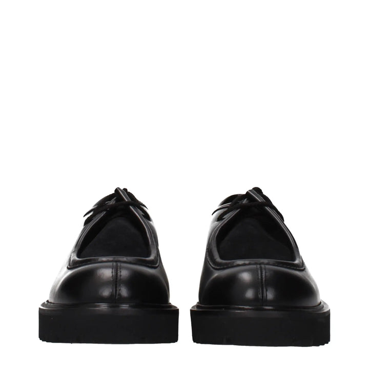Max Mara Sample Sale | Max Mara Black Leather Oxfords And Derbies - | Designer outlet
