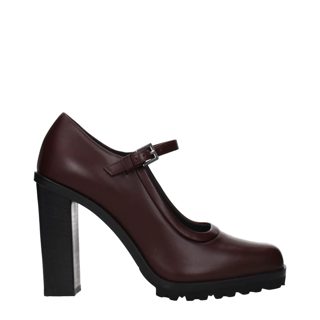 Max Mara Sample Sale | Max Mara Brown Leather High Heel Pumps - | Designer outlet