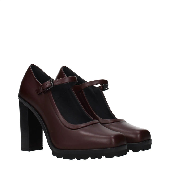 Max Mara Sample Sale | Max Mara Brown Leather High Heel Pumps - | Designer outlet