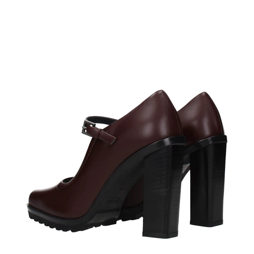 Max Mara Sample Sale | Max Mara Brown Leather High Heel Pumps - | Designer outlet