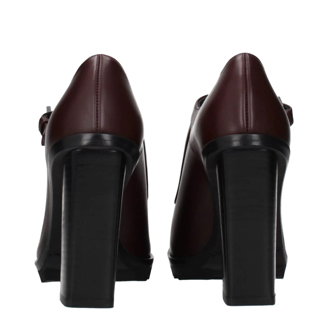 Max Mara Sample Sale | Max Mara Brown Leather High Heel Pumps - | Designer outlet