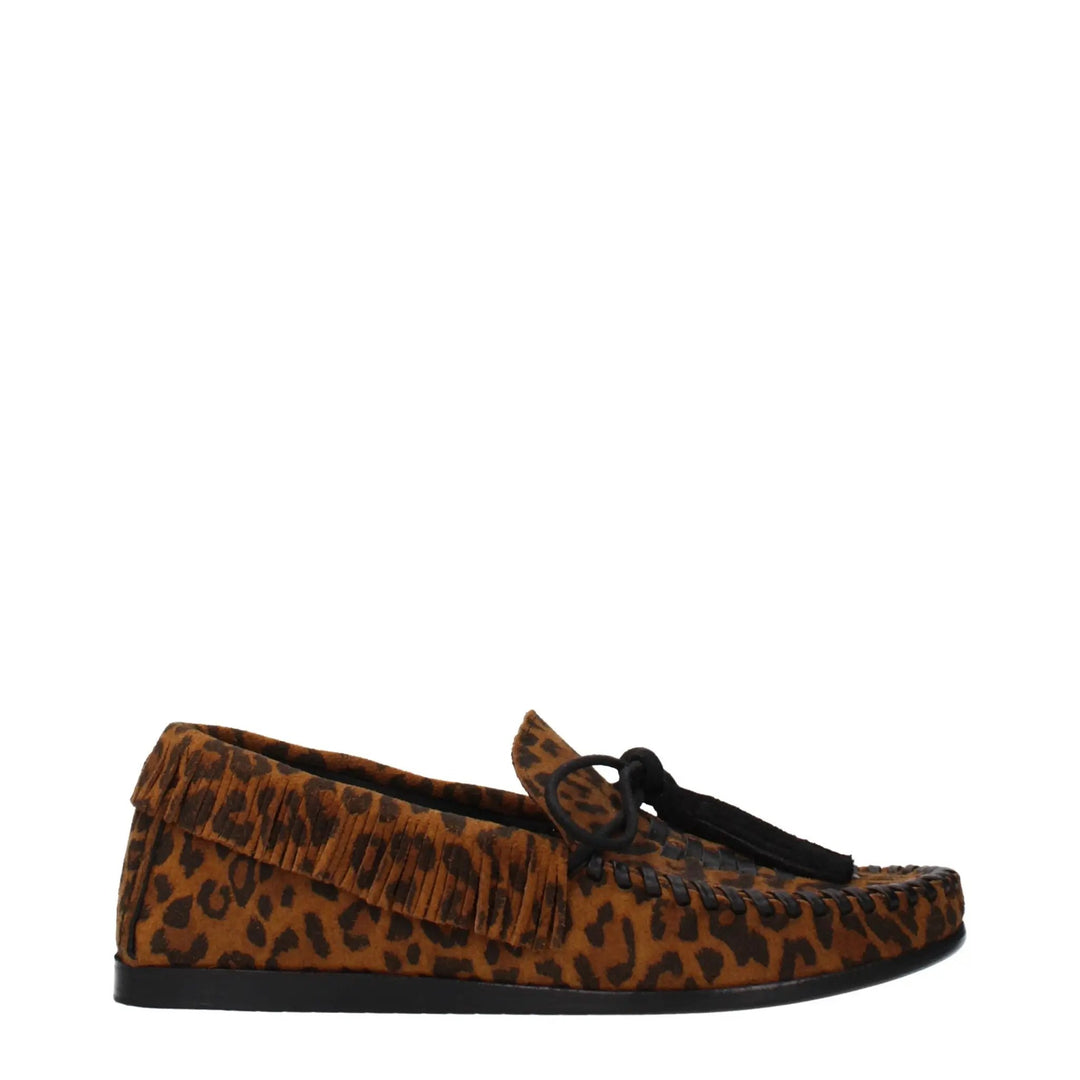Isabel Marant Sample Sale | Isabel Marant Brown Leather Slip-On Loafers - | Designer outlet
