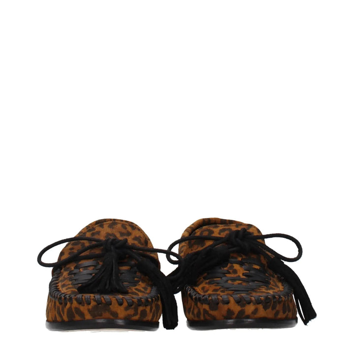 Isabel Marant Sample Sale | Isabel Marant Brown Leather Slip-On Loafers - | Designer outlet