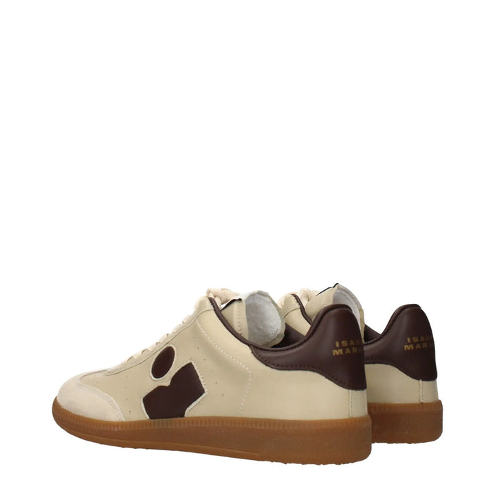 Isabel Marant Sample Sale | Isabel Marant Beige Leather Low Top Sneakers - | Designer outlet