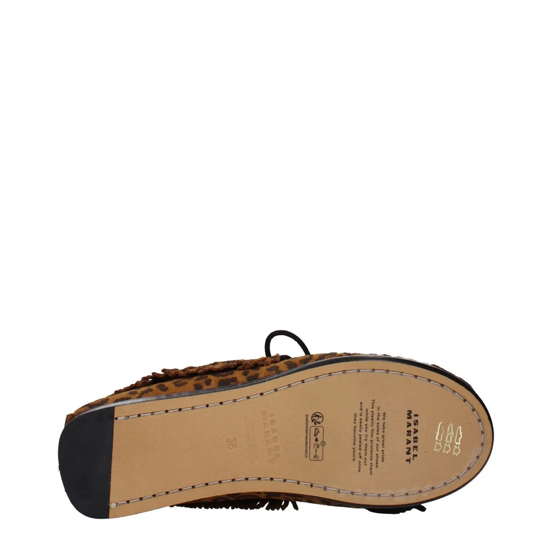 Isabel Marant Sample Sale | Isabel Marant Brown Leather Slip-On Loafers - | Designer outlet