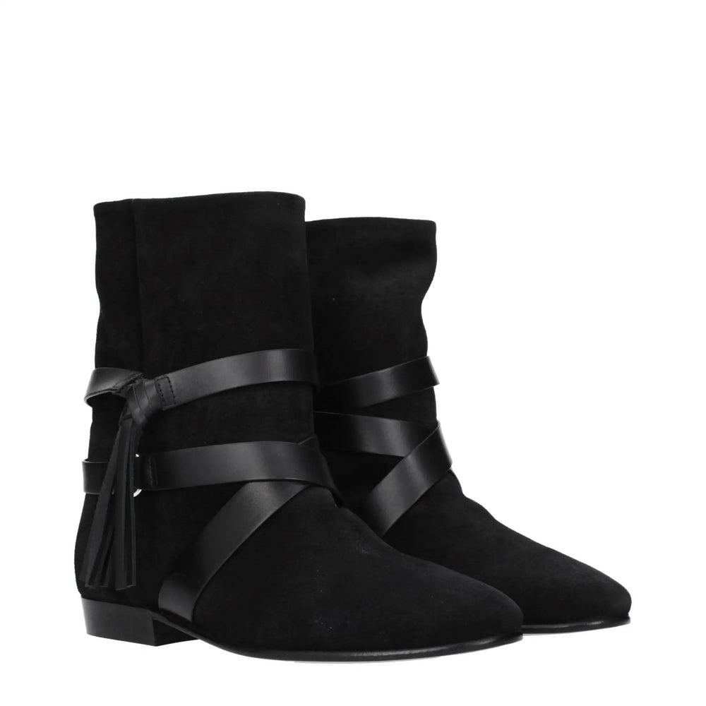 Isabel Marant Sample Sale | Isabel Marant Black Leather Ankle Boots - | Designer outlet