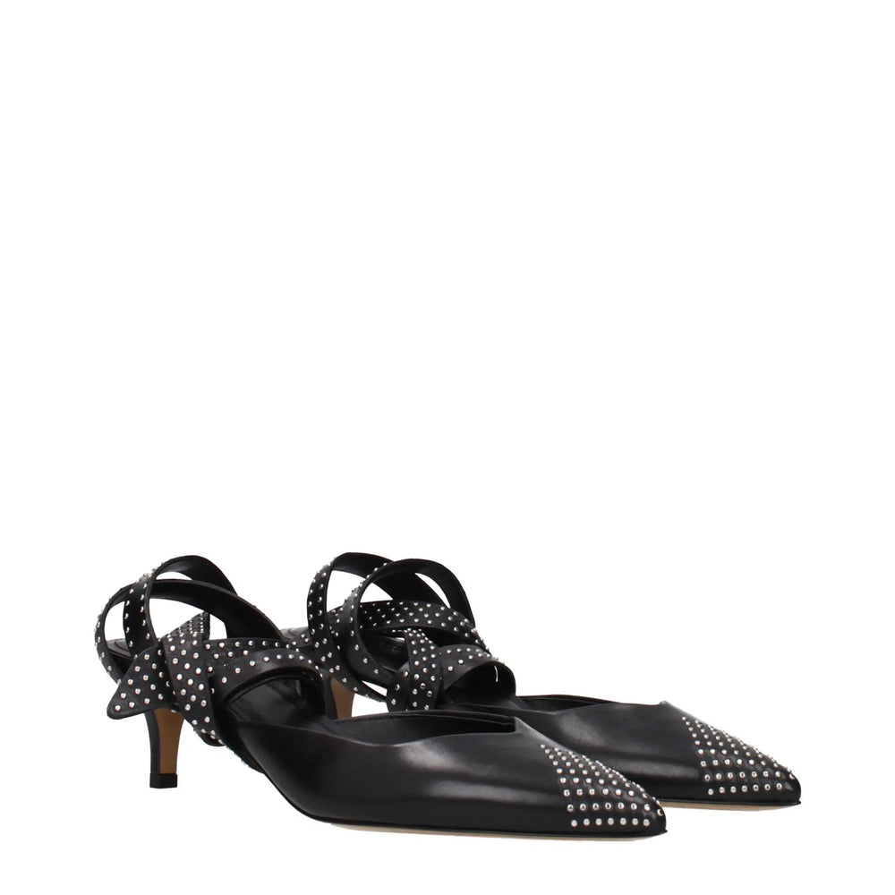 Isabel Marant Sample Sale | Isabel Marant Black Leather High Heel Pumps - | Designer outlet