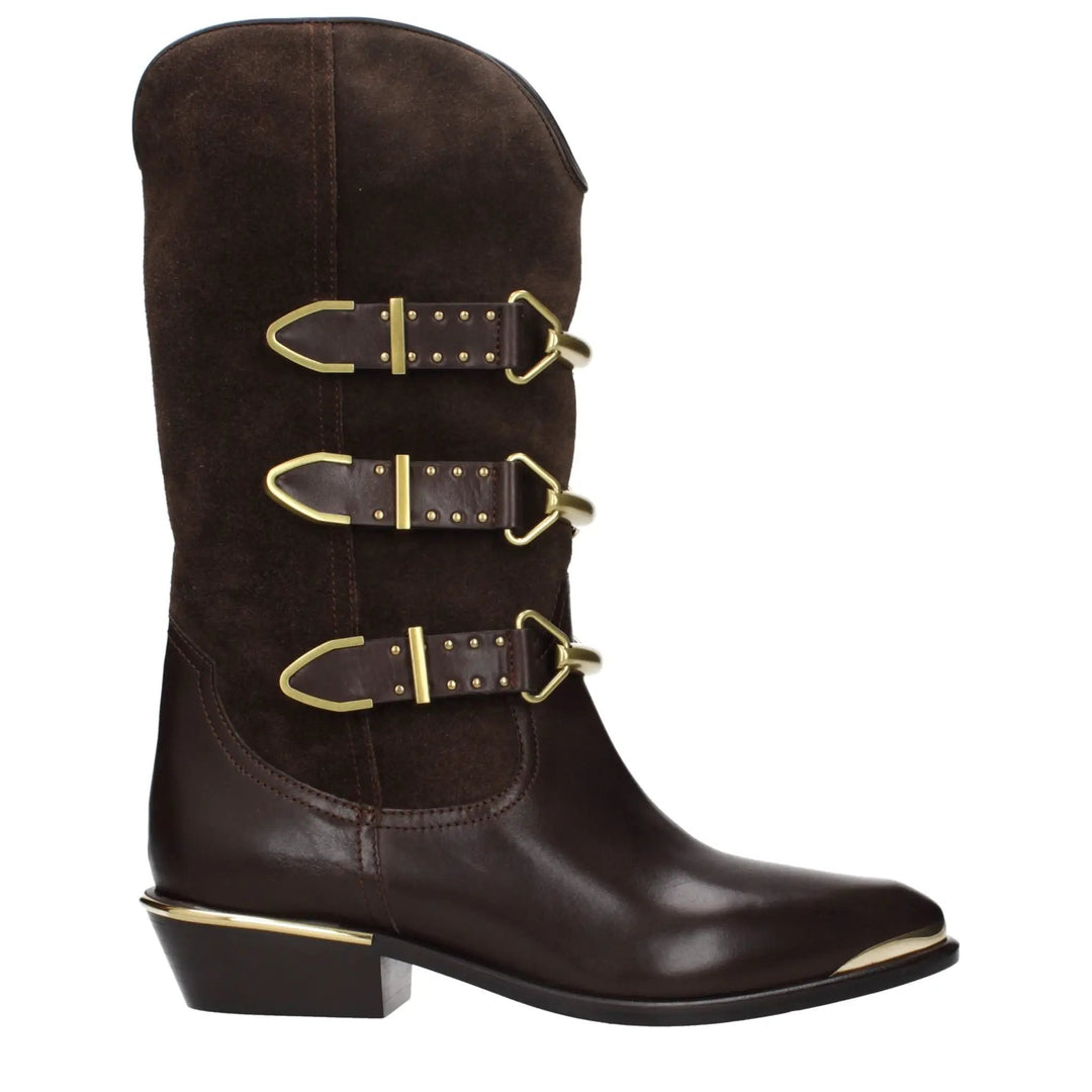 Isabel Marant Sample Sale | Isabel Marant Brown Leather Ankle Boots - | Designer outlet