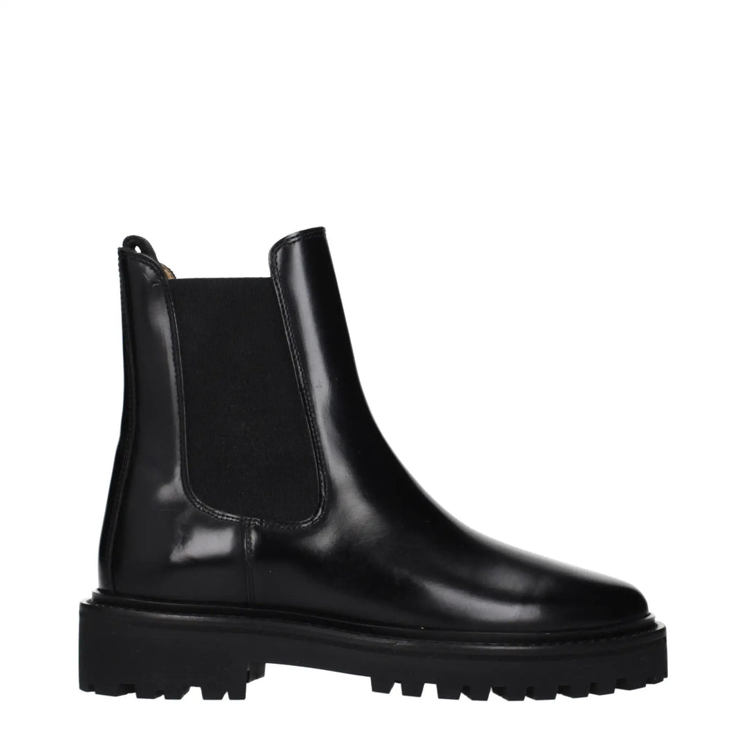 Isabel Marant Sample Sale | Isabel Marant Black Leather Ankle Boots - | Designer outlet
