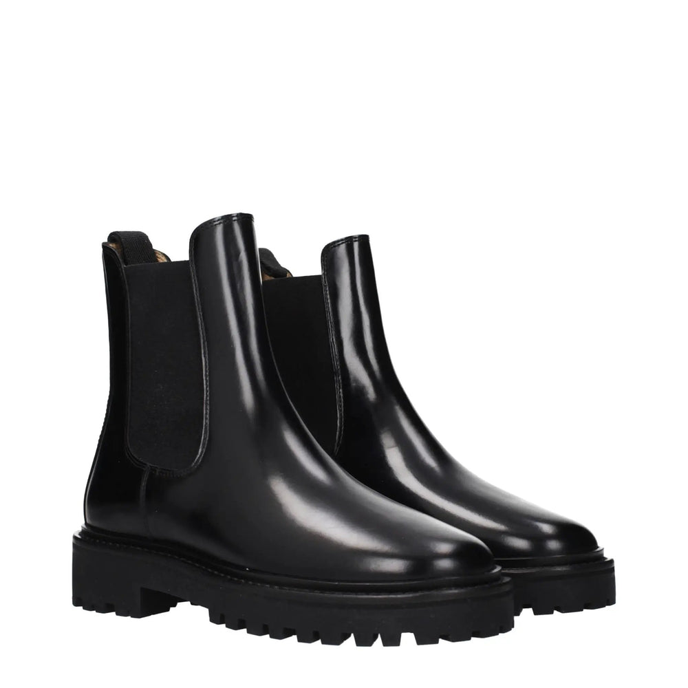 Isabel Marant Sample Sale | Isabel Marant Black Leather Ankle Boots - | Designer outlet