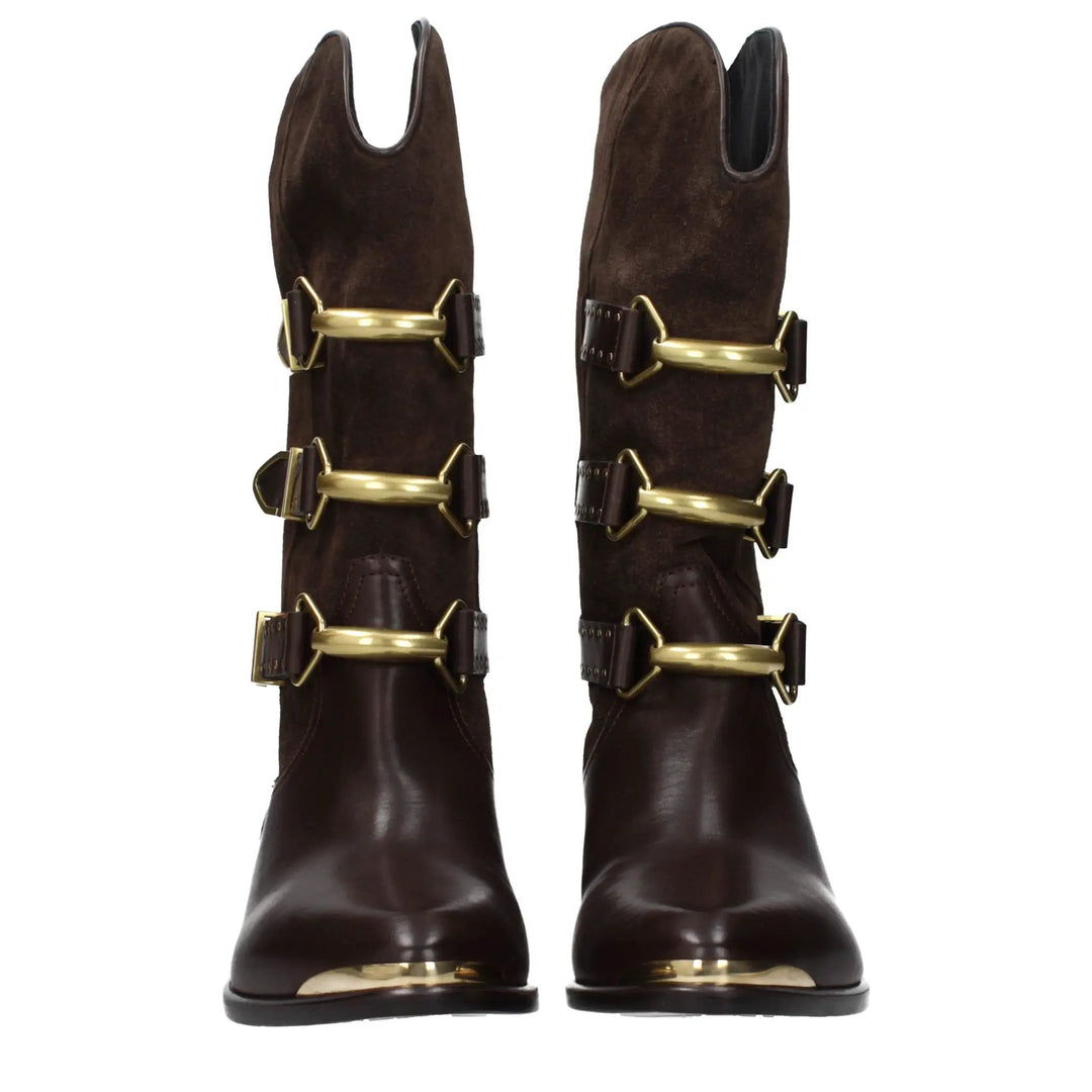 Isabel Marant Sample Sale | Isabel Marant Brown Leather Ankle Boots - | Designer outlet