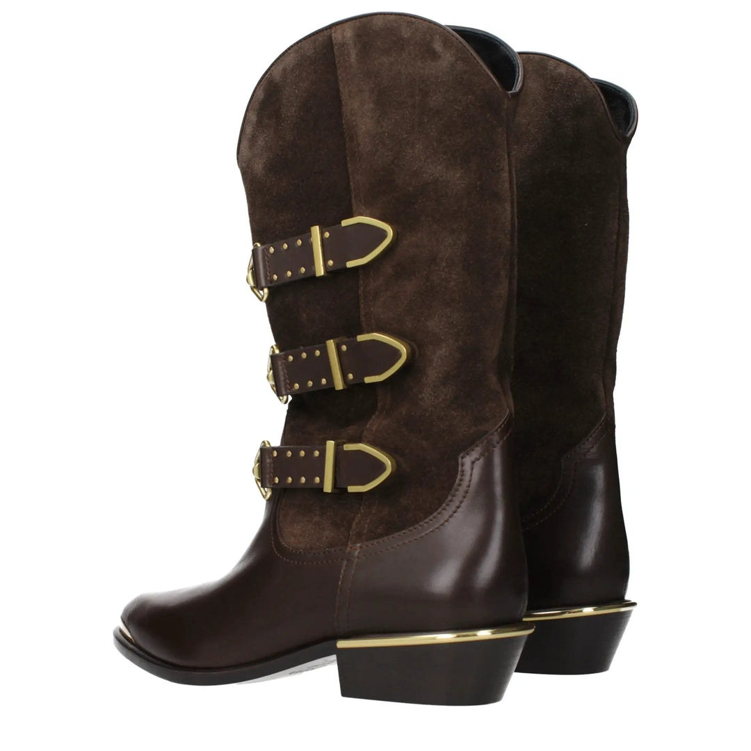 Isabel Marant Sample Sale | Isabel Marant Brown Leather Ankle Boots - | Designer outlet