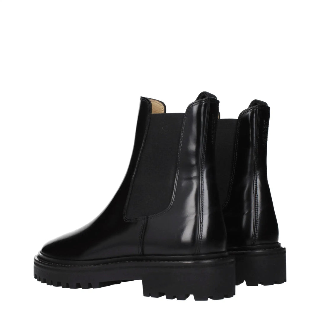 Isabel Marant Sample Sale | Isabel Marant Black Leather Ankle Boots - | Designer outlet