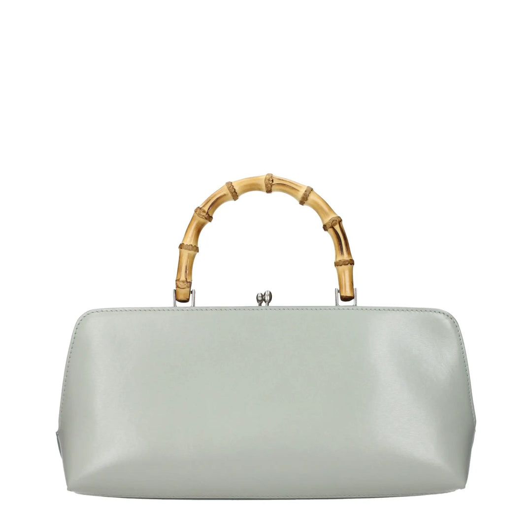 Jil Sander Sample Sale | Jil Sander Green Leather Handbag - | Designer outlet