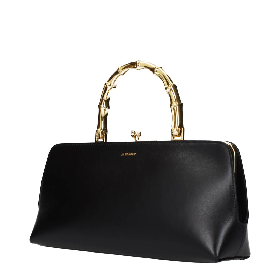 Jil Sander Sample Sale | Jil Sander Black Leather Handbag - | Designer outlet