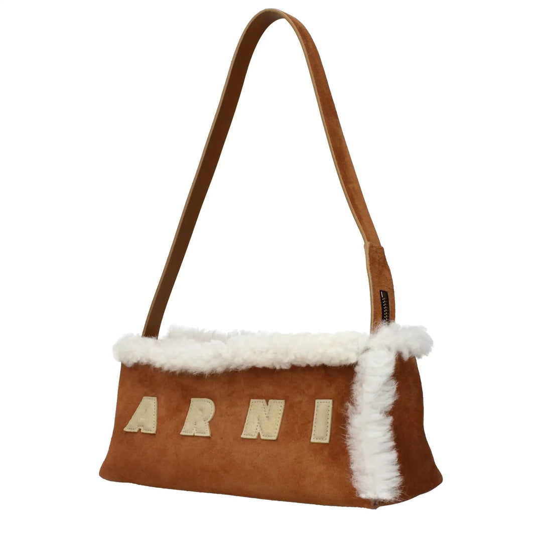 Marni Sample Sale | Marni Brown Leather Shoulder Bag - | Designer outlet