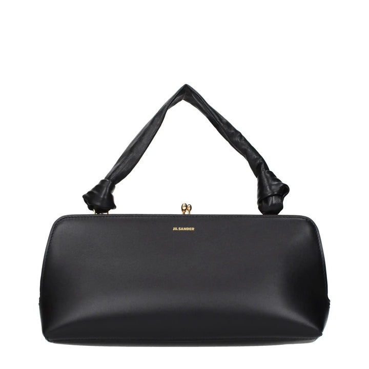 Jil Sander Sample Sale | Jil Sander Black Leather Handbag - | Designer outlet