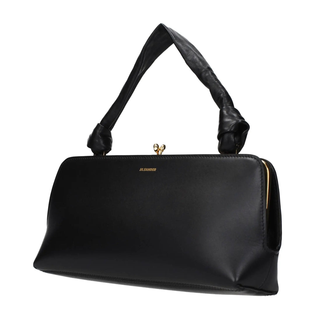 Jil Sander Sample Sale | Jil Sander Black Leather Handbag - | Designer outlet