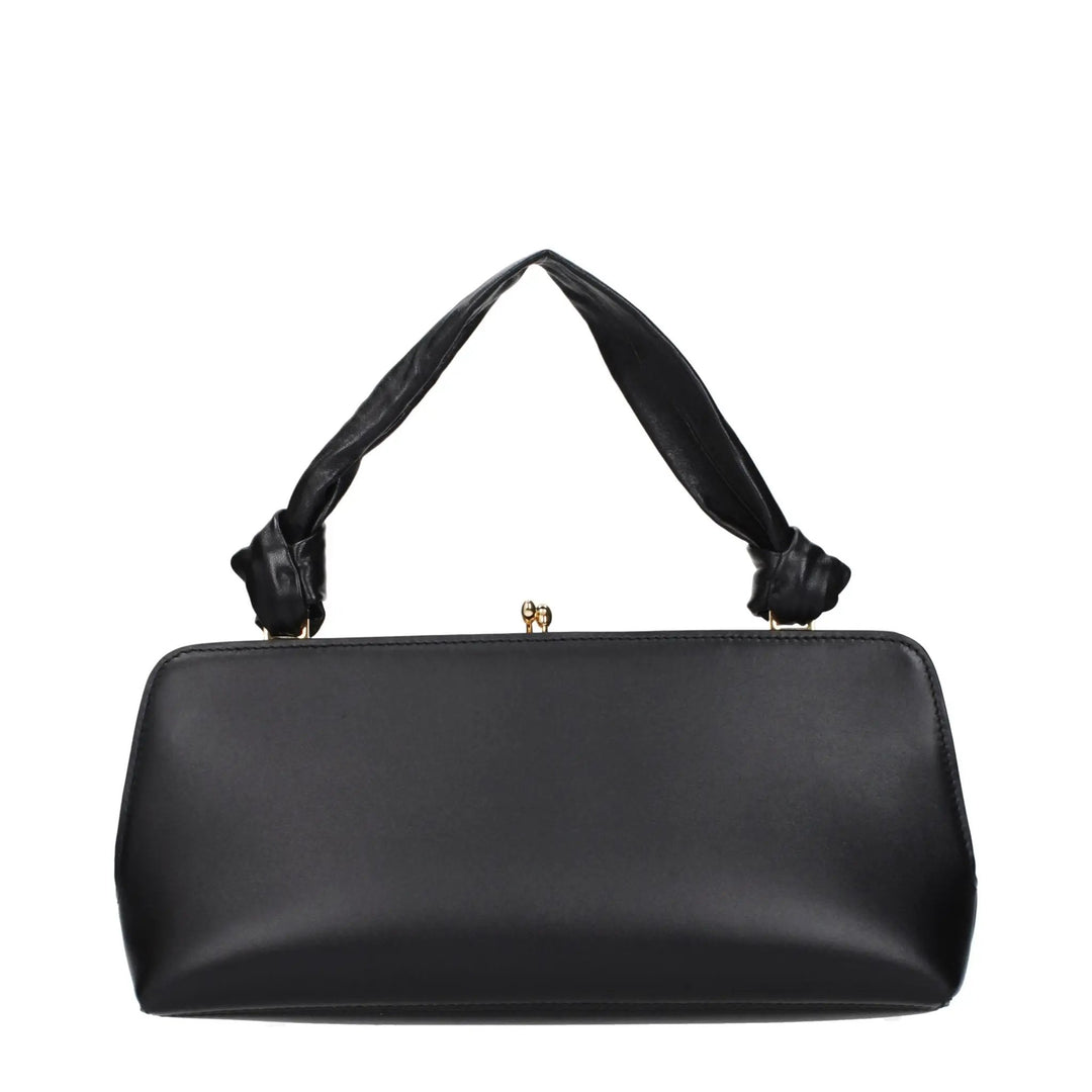 Jil Sander Sample Sale | Jil Sander Black Leather Handbag - | Designer outlet