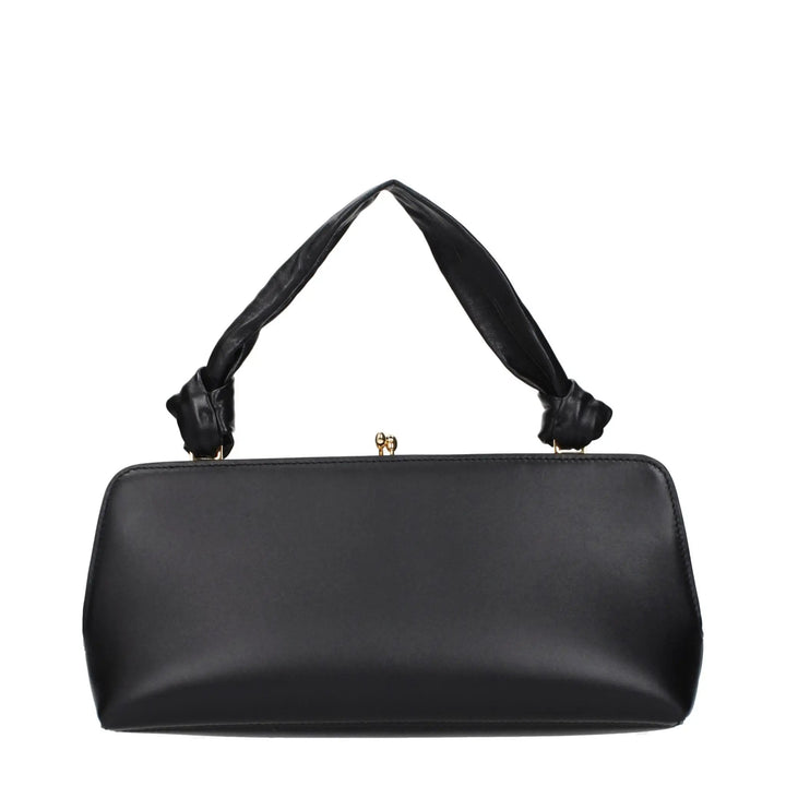 Jil Sander Sample Sale | Jil Sander Black Leather Handbag - | Designer outlet