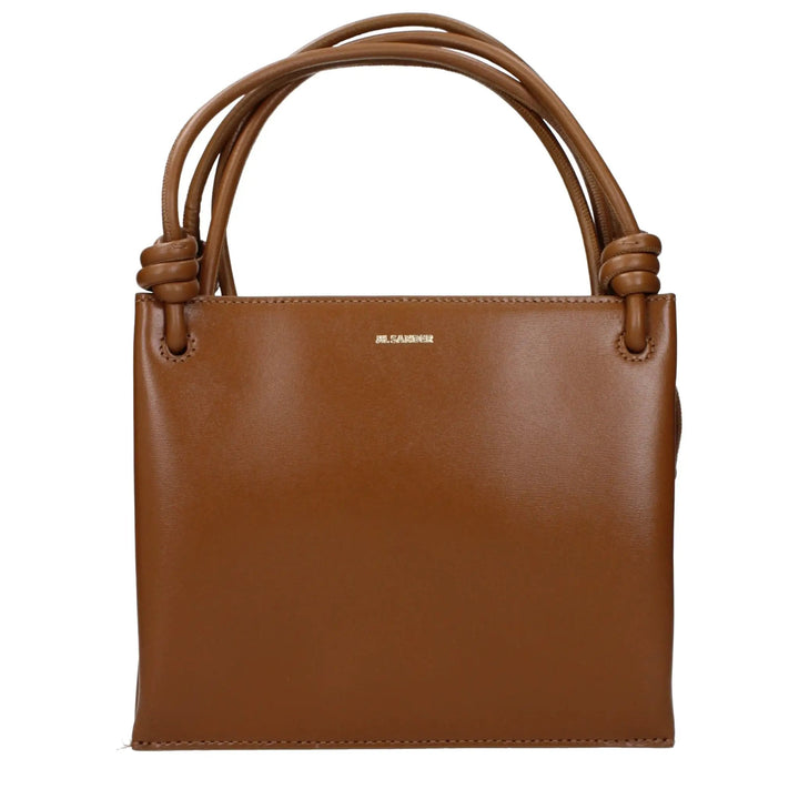 Jil Sander Sample Sale | Jil Sander Brown Leather Crossbody Bag - | Designer outlet