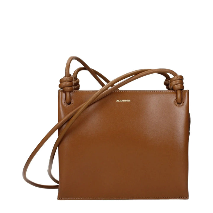 Jil Sander Sample Sale | Jil Sander Brown Leather Crossbody Bag - | Designer outlet