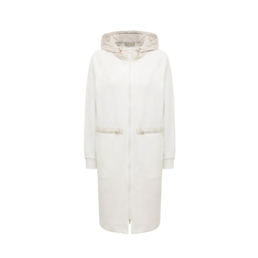 Herno Sample Sale | Herno White Cotton Coat - | Designer outlet