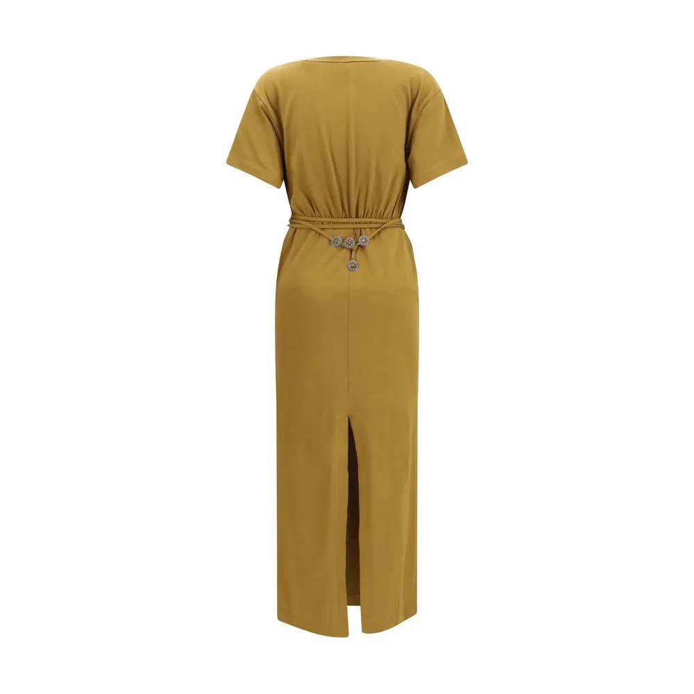 PINKO Sample Sale | PINKO Brown Cotton Casual Dress - | Designer outlet