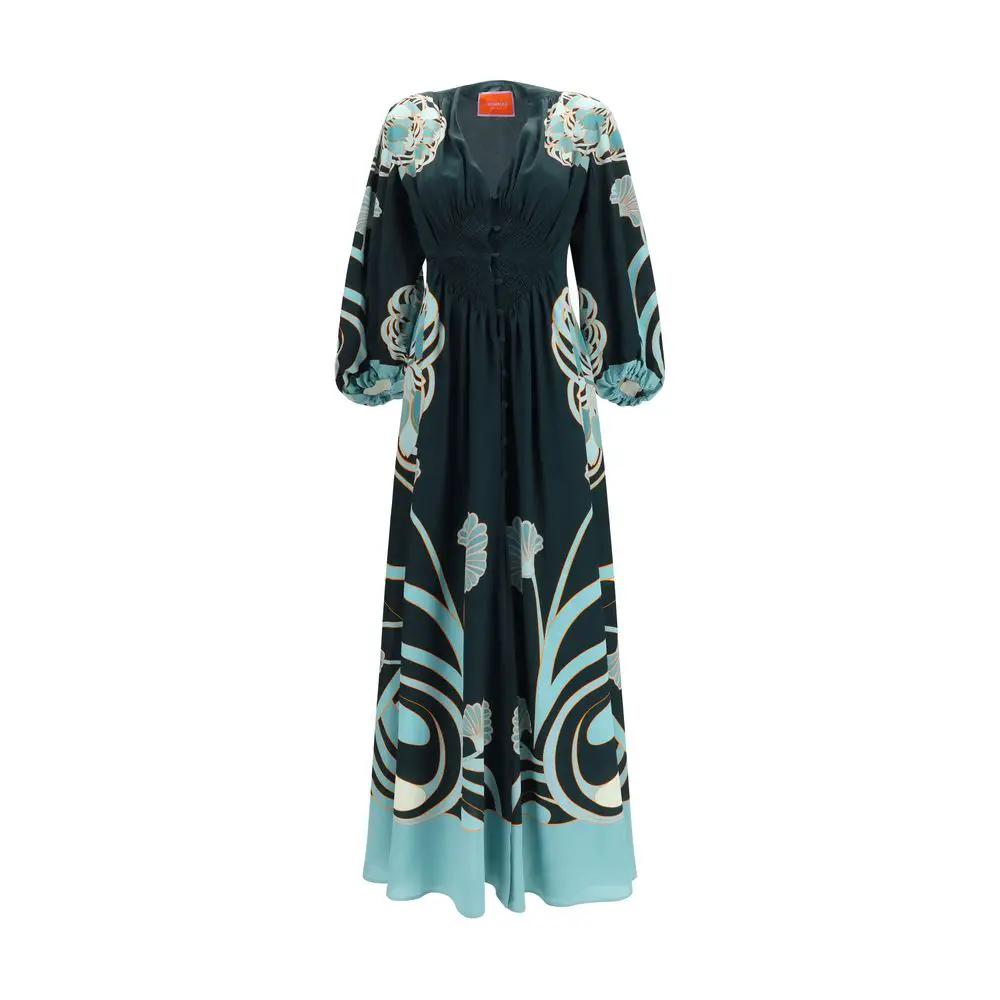 La Double J Sample Sale | La Double J Blue Silk Casual Dress - | Designer outlet
