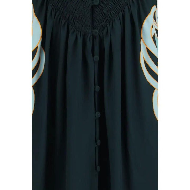 La Double J Sample Sale | La Double J Blue Silk Casual Dress - | Designer outlet
