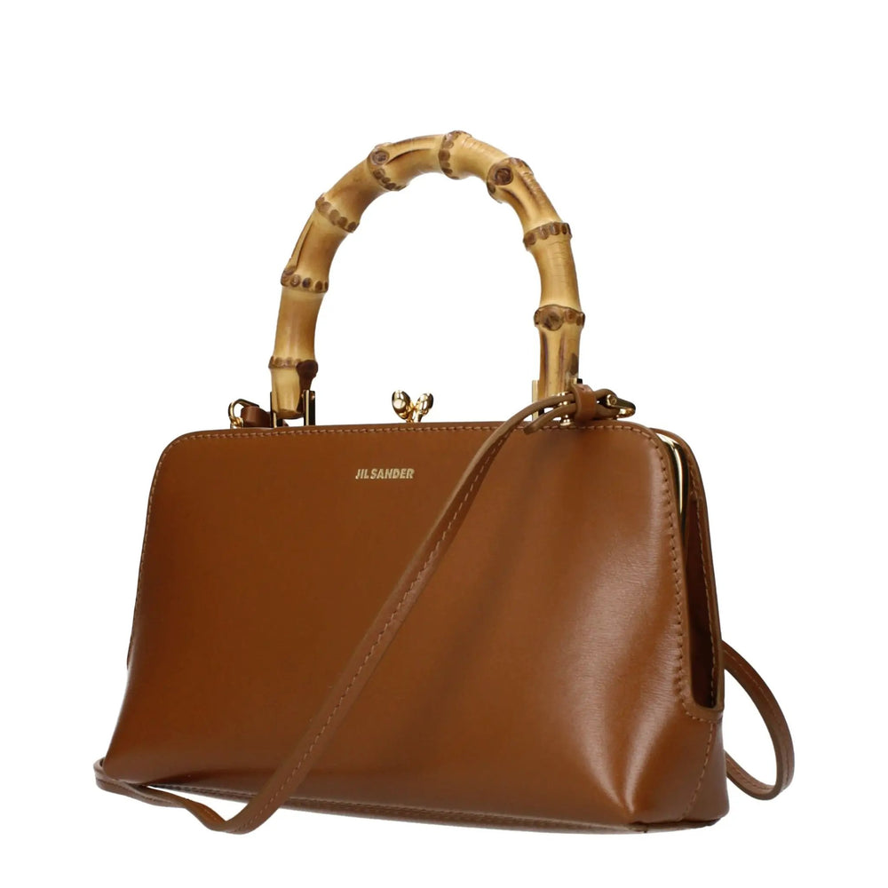 Jil Sander Sample Sale | Jil Sander Brown Leather Handbag - | Designer outlet