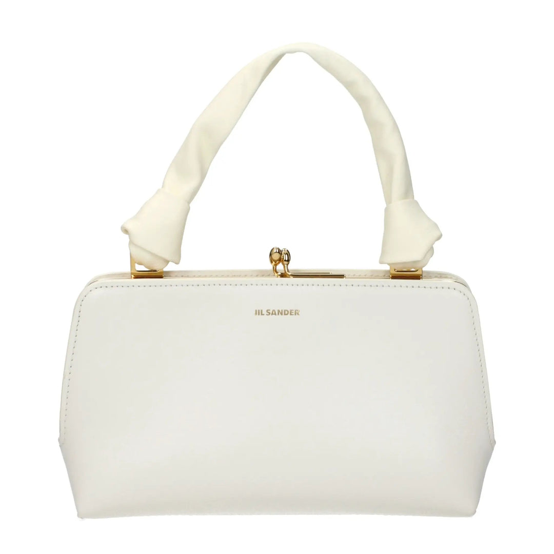 Jil Sander Sample Sale | Jil Sander White Leather Handbag - | Designer outlet