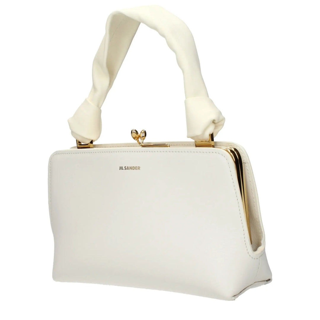 Jil Sander Sample Sale | Jil Sander White Leather Handbag - | Designer outlet