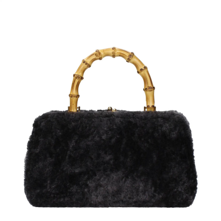 Jil Sander Sample Sale | Jil Sander Black Fur Handbag - | Designer outlet