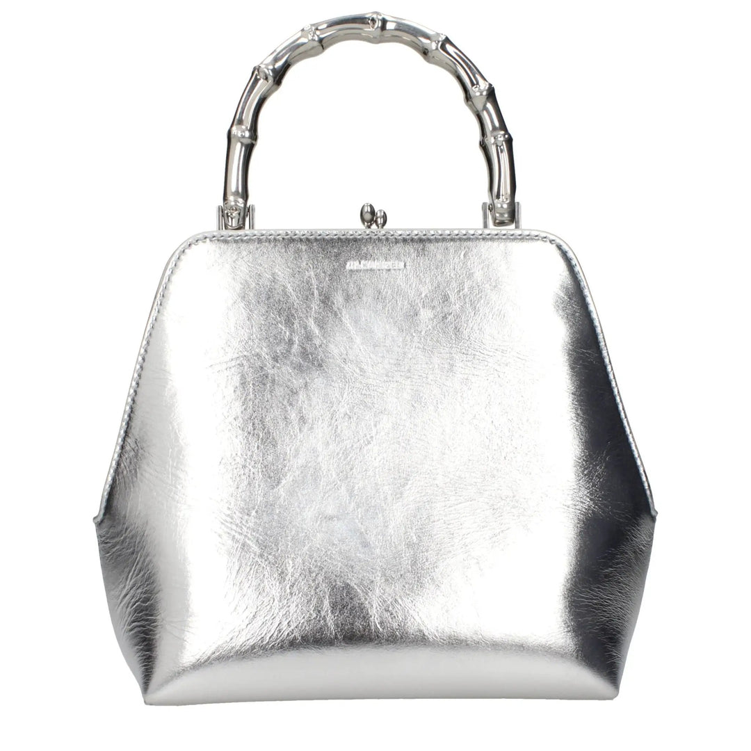 Jil Sander Sample Sale | Jil Sander Gray Leather Handbag - | Designer outlet