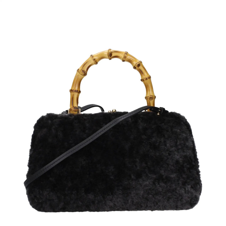 Jil Sander Sample Sale | Jil Sander Black Fur Handbag - | Designer outlet