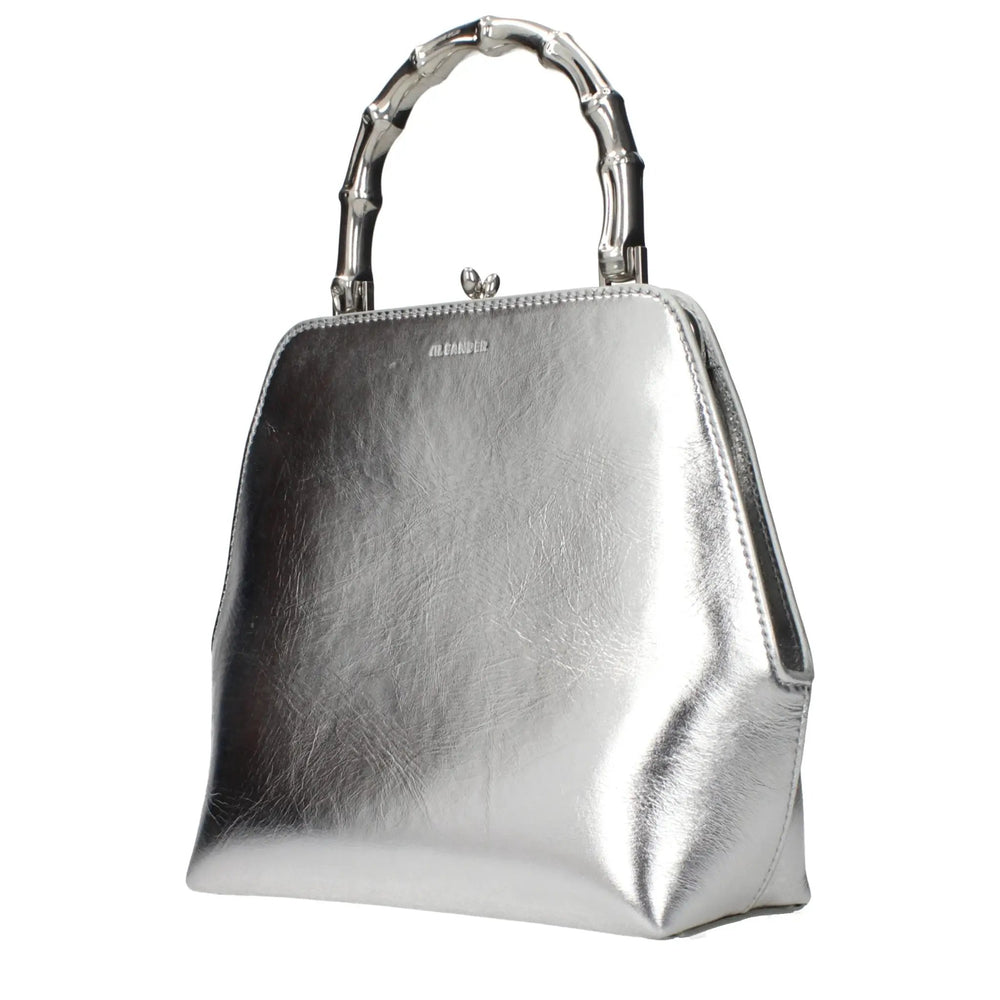 Jil Sander Sample Sale | Jil Sander Gray Leather Handbag - | Designer outlet