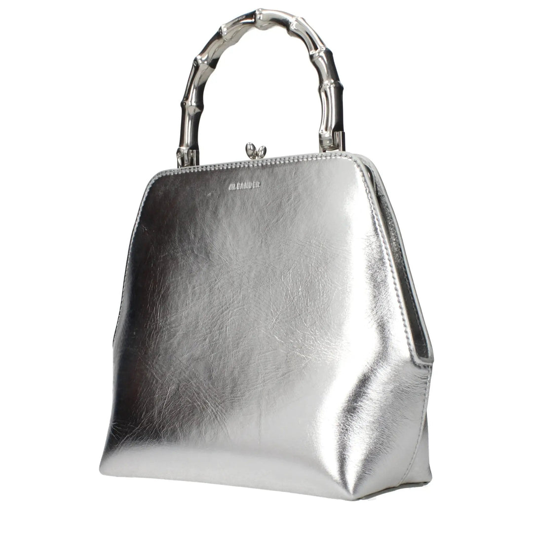 Jil Sander Sample Sale | Jil Sander Gray Leather Handbag - | Designer outlet