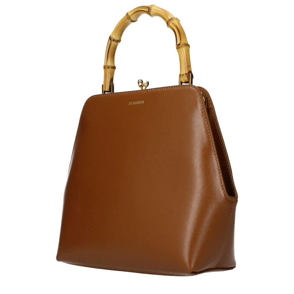Jil Sander Sample Sale | Jil Sander Brown Leather Handbag - | Designer outlet