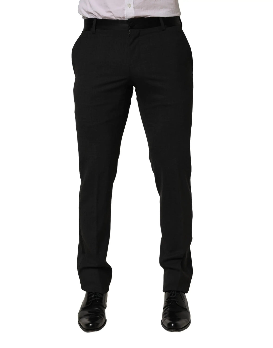 Dolce & Gabbana Sample Sale | Dolce & Gabbana Black Cotton Dress Formal Men Trouser Pants - | Designer outlet