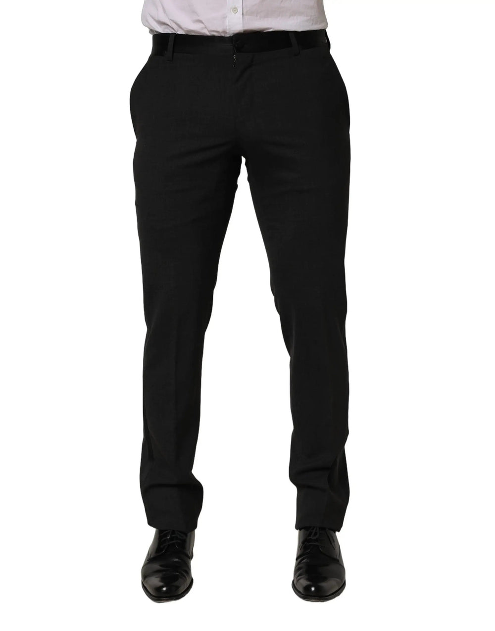 Dolce & Gabbana Sample Sale | Dolce & Gabbana Black Cotton Dress Formal Men Trouser Pants - | Designer outlet