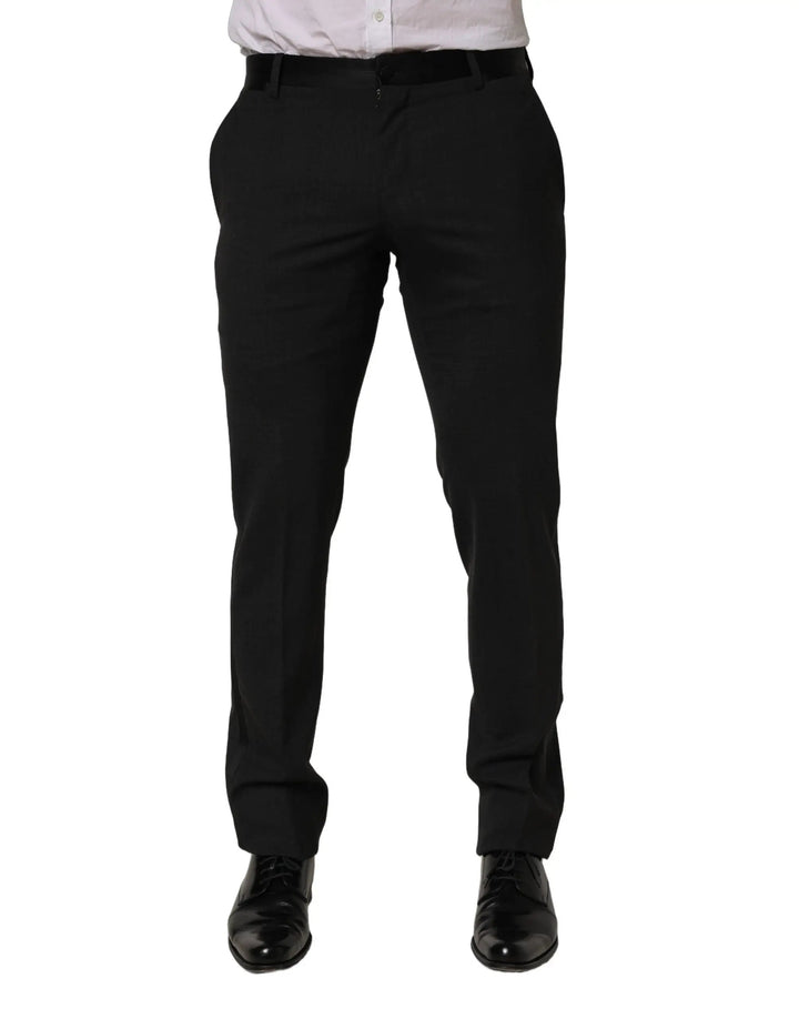 Dolce &amp; Gabbana Sample Sale | Dolce &amp; Gabbana Black Cotton Dress Formal Men Trouser Pants - | Designer outlet